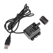 Load image into Gallery viewer, Decdeal Ultra-quiet Mini Brushless DC/USB Water Pump 5/12V 5-10W 250-400L/H Lift 300cm Submersible Fountain Aquarium Circulating
