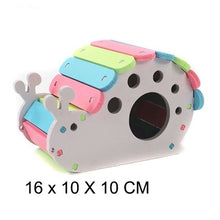 Load image into Gallery viewer, Pet Castle Toy Pet House Viewing Deck Ladder Pet Products 1 PC Hamster House Hamster Nest Wooden Seesaw
